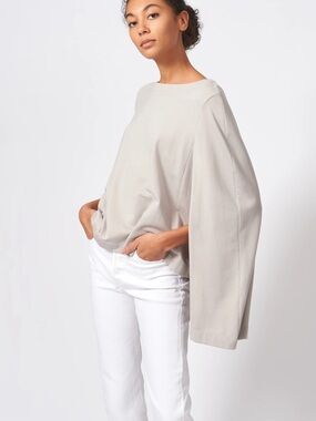 NWT! Karl RIEMAN Size L Cape Sweatshirt in Khaki